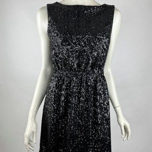 Madewell Broadway & Broome Lightbox‎ Sequin Mini Dress Women 2 $158 NWT Black